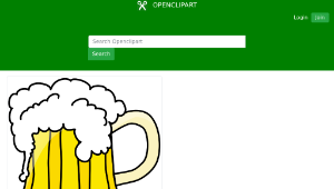 openclipart圖庫：Beer mug縮圖