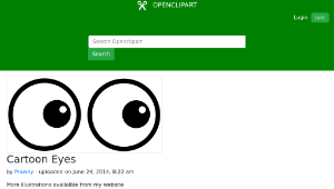 openclipart圖庫：Cartoon Eyes-資源代表圖