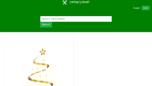 openclipart圖庫：Modern Christmas Tree 5縮圖