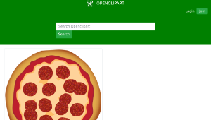 openclipart圖庫：Pepperoni Pizza