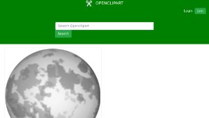 openclipart圖庫：Halloween Bright Full Moon