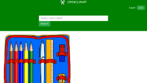 openclipart圖庫：pencil case
