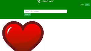 openclipart圖庫：Red Heart Icon-資源代表圖