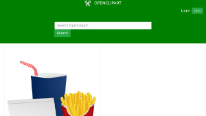 openclipart圖庫：Fast Food Menu縮圖