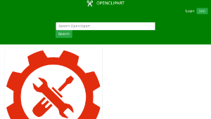 openclipart圖庫：Gear tools縮圖
