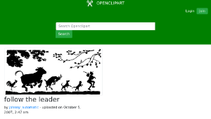openclipart圖庫：follow the leader縮圖