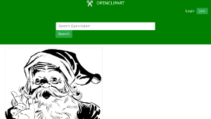 openclipart圖庫：Santa縮圖