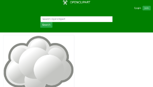 openclipart圖庫：Internet cloud縮圖