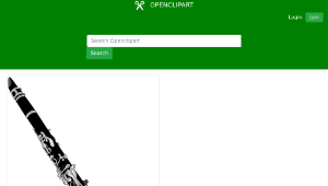 openclipart圖庫：Clarinet縮圖