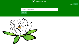 openclipart圖庫：Lotus flower縮圖