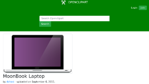 openclipart圖庫：MoonBook Laptop縮圖