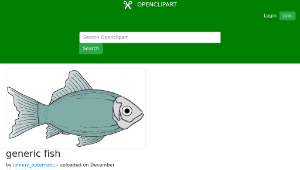 openclipart圖庫：generic fish縮圖