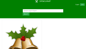 openclipart圖庫：Christmas Bells縮圖