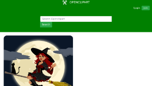 openclipart圖庫：witch縮圖