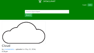 openclipart圖庫：Cloud縮圖