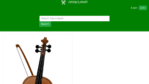 openclipart圖庫：Violin
