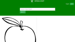 openclipart圖庫：Simple Fruit Apple縮圖