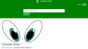 openclipart圖庫：Cartoon Eyes縮圖