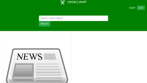 openclipart圖庫：News Paper Icon