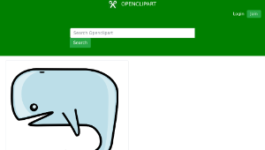 openclipart圖庫：Whale-資源代表圖