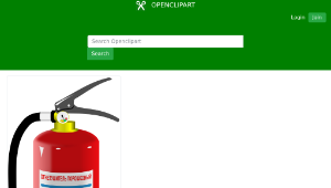 openclipart圖庫：Fire-extinguisher