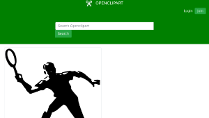 openclipart圖庫：tennis player-資源代表圖