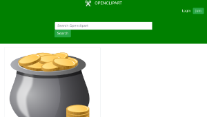 openclipart圖庫：Money Pot