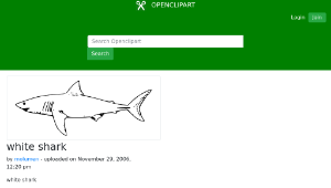 openclipart圖庫：white shark縮圖