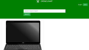 openclipart圖庫：PC LAPTOP NOTEBOOK 縮圖