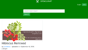 openclipart圖庫：Hibiscus Remixed縮圖