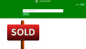 openclipart圖庫：Sold Sign-資源代表圖