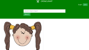 openclipart圖庫：girl face6-資源代表圖