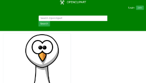 openclipart圖庫：Cartoon ostrich-資源代表圖