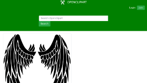 openclipart圖庫：Angel wings-資源代表圖