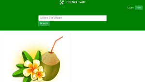 openclipart圖庫：Coconut Cocktail-資源代表圖
