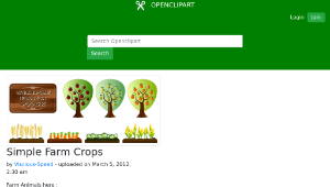 openclipart圖庫：Simple Farm Crops-資源代表圖