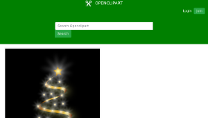 openclipart圖庫：Modern Christmas Tree 4