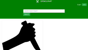 openclipart圖庫：Hand with knife-資源代表圖