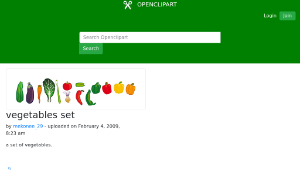 openclipart圖庫：vegetables set
