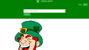openclipart圖庫：Laughing leprechaun-資源代表圖