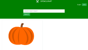 openclipart圖庫：Plain Pumpkin縮圖