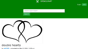 openclipart圖庫：double hearts-資源代表圖
