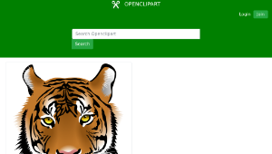 openclipart圖庫：Tiger Face-資源代表圖