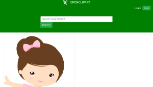 openclipart圖庫：Little Girl Ballerina-資源代表圖
