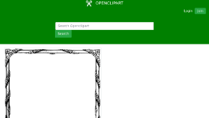 openclipart圖庫：Curly Leaf Frame-資源代表圖