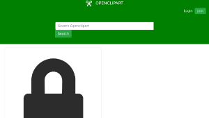 openclipart圖庫：Padlock Icon縮圖