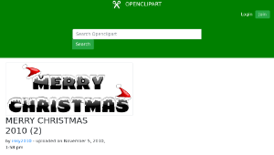 openclipart圖庫：MERRY CHRISTMAS 2010 (2)-資源代表圖