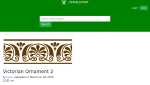 openclipart圖庫：Victorian Ornament 2縮圖