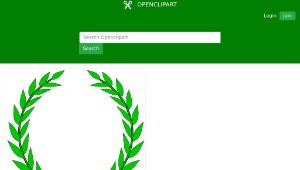 openclipart圖庫：laurel wreath-資源代表圖
