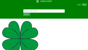openclipart圖庫：4 Leaf Clover縮圖